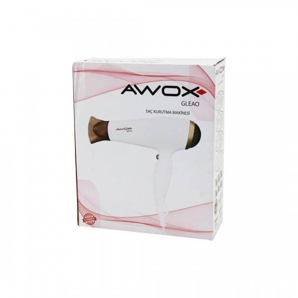AWOX GLEAO  SIYAH  SAÇ KURUTMA - FÖN MAKINESI  SOĞUK ÜFLEME   2 KADEME FAN - 3 KADEME SICAKLIK   1700-2000W (4741)
