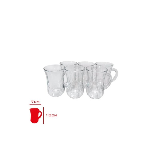 Bardak Kulplu 6 Li Istikane Mug 81674