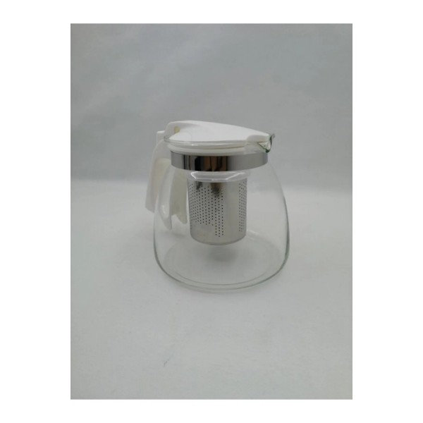 Çelik Süzgeçli Cam Demlik 900 Ml. 8882