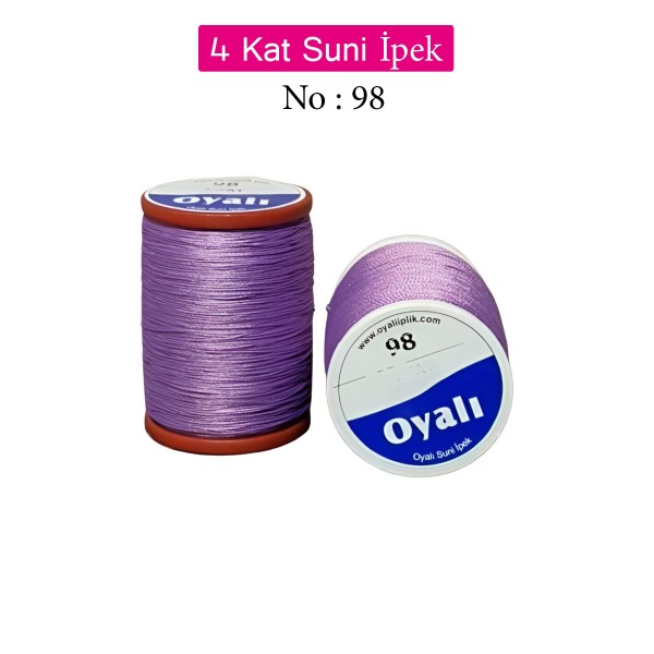 Oyalı 4 Kat Suni Ipek Iplik Iğne Oyası Boncuk Ipi Tığ Oyası No:98