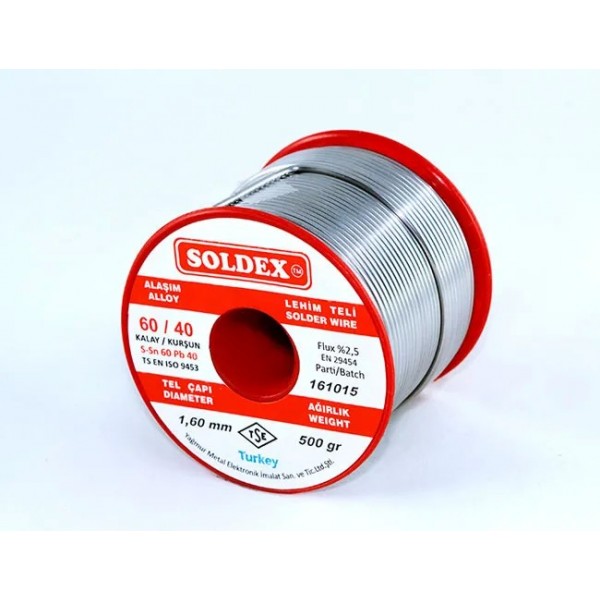 60-40 Lehim Teli 500 Gr 2 Mm - Sn:60 / Pb:40