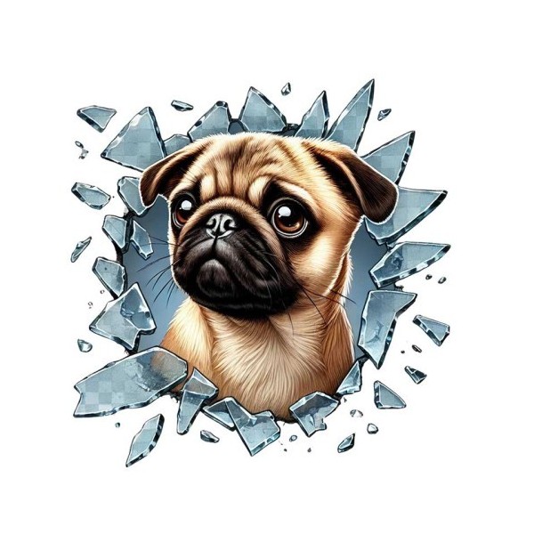 Fulcar French Bulldog Araç Stickerı
