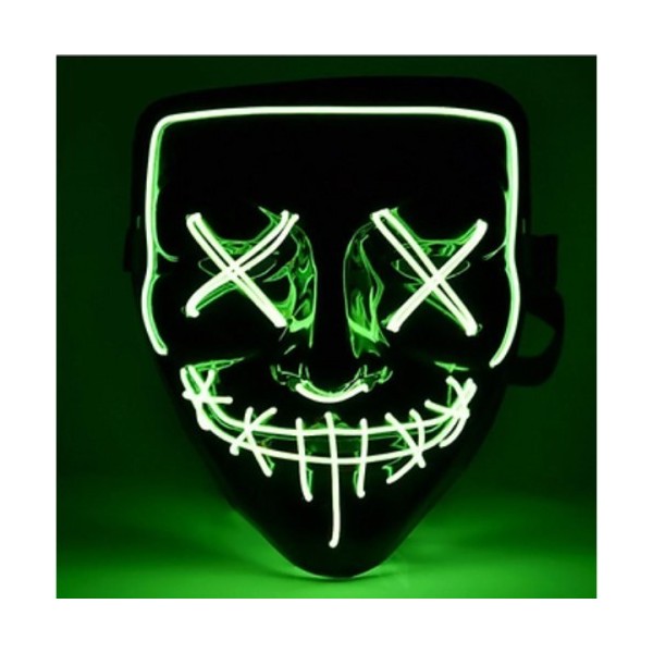LED Işıklı Yeşil Maske