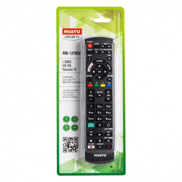 HUAYU KL PANASONIC RM-1378EU NETFLIX TUŞLU LCD-LED TV KUMANDA BLISTERLI