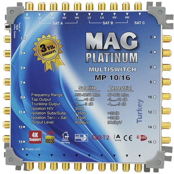 10 16 KASKATLI UYDU SANTRALI MAG PLATINUM (4741)