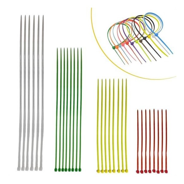 30 Parça Plastik Kablo Kelepçe Seti Kablo Düzenleyici Bağlama Bantları