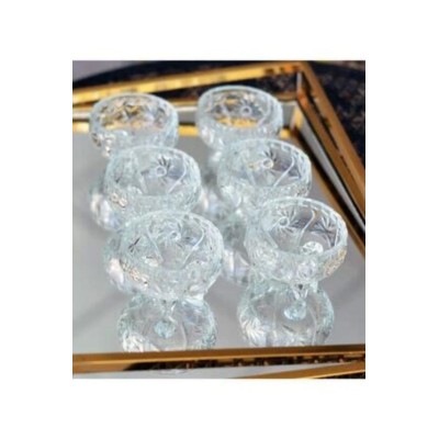 Rayan Cam Ayaklı Kase 6'lı...