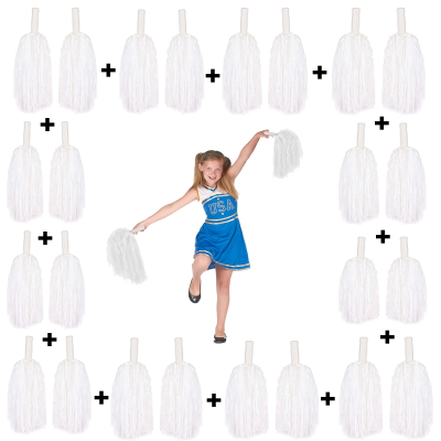 12 Çift ( 24 Adet ) Beyaz...