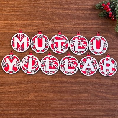 11 Harfli Kırmızı Beyaz...