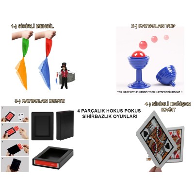 4 lü Sihirbazlık Seti –...