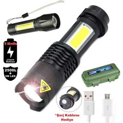 2500 Lumens + 5W COB LED...