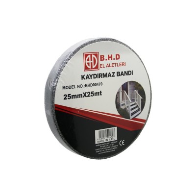 25MM X 25MT KAYDIRMAZ SIYAH...