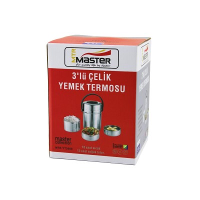 3LÜ ÇELIK YEMEK TERMOSU...