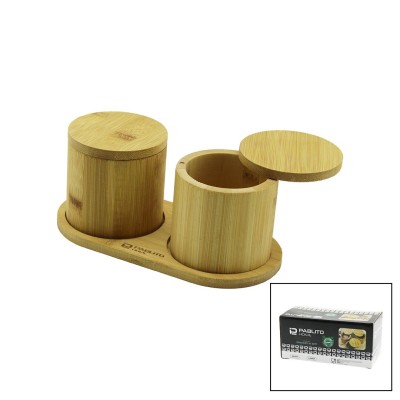 2PCS AHŞAP BAMBU BAHARATLIK...