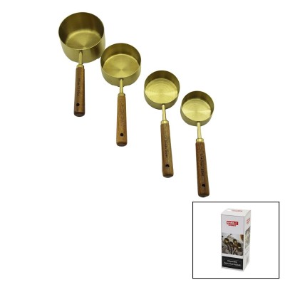 4PCS  GOLD METAL ÖLÇÜ KAŞIK...