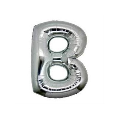 B Harf Folyo Balon Gümüş...