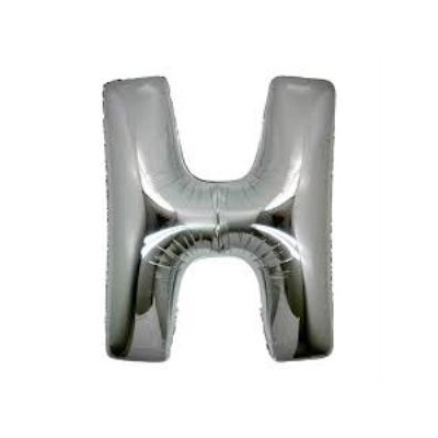 H Harf Folyo Balon Gümüş...