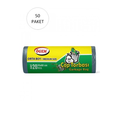 Orta Boy Çöp Torbası 55 x...