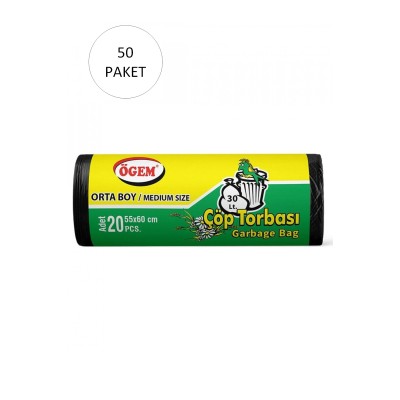 Orta Boy Çöp Torbası 55 x...
