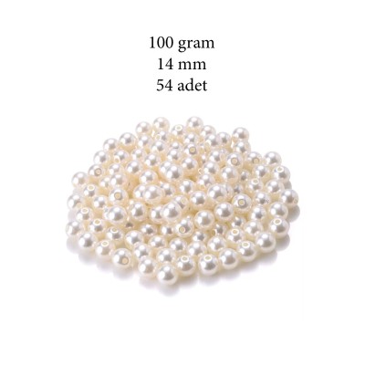 100 gram 14mm Krem Renk...