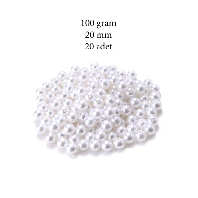 100 gram 20mm Beyaz Renk...