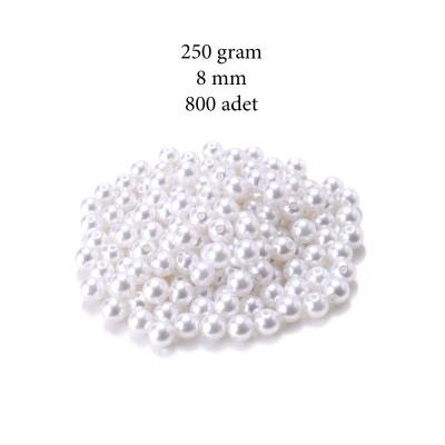 250 gram 8mm Beyaz Renk...