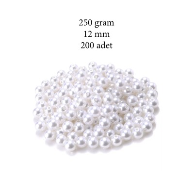250 gram 12mm Beyaz Renk...