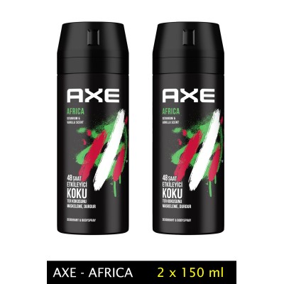 2 Adet Axe Africa Erkek...