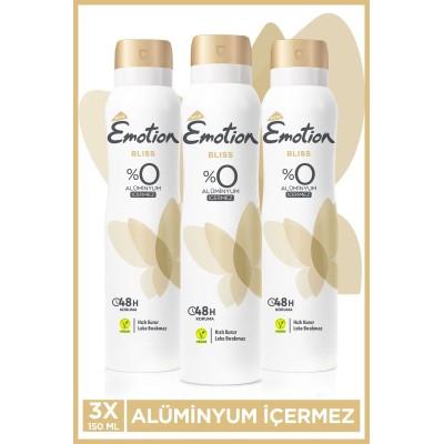 3 Adet Emotion Bliss Kadın...