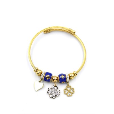 Yonca Charm Bilezik - Altın