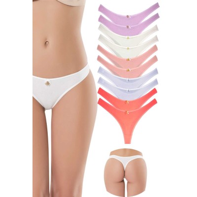 10 Adet Pamuklu Kadın...