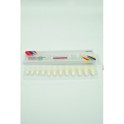 12 Adet Badem Tırnak Tak Ve...