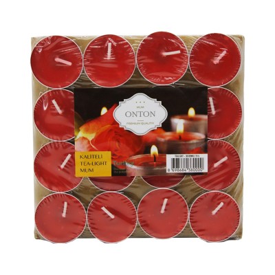 16 PARÇA  KIRMIZI TEA LIGHT...