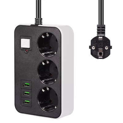 3 USB’li 3’lü 1.8 m Akım...