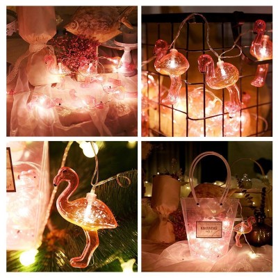 10 lu Pilli Led Flamingo...
